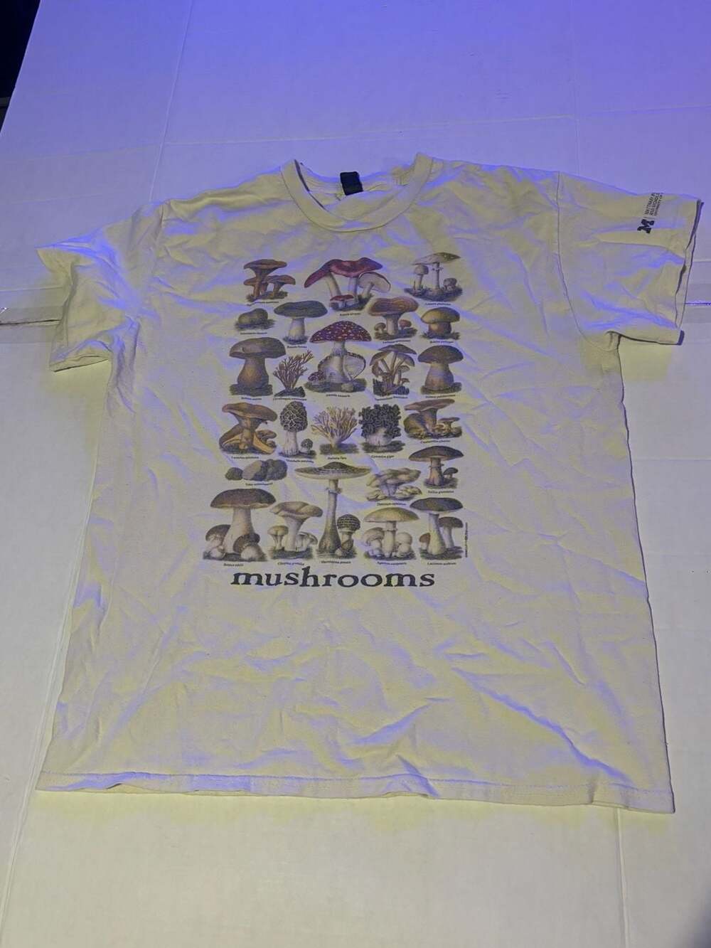University Of Michigan Matthaei Botanical Gardens Mushroom T-Shirt Cream Medium?